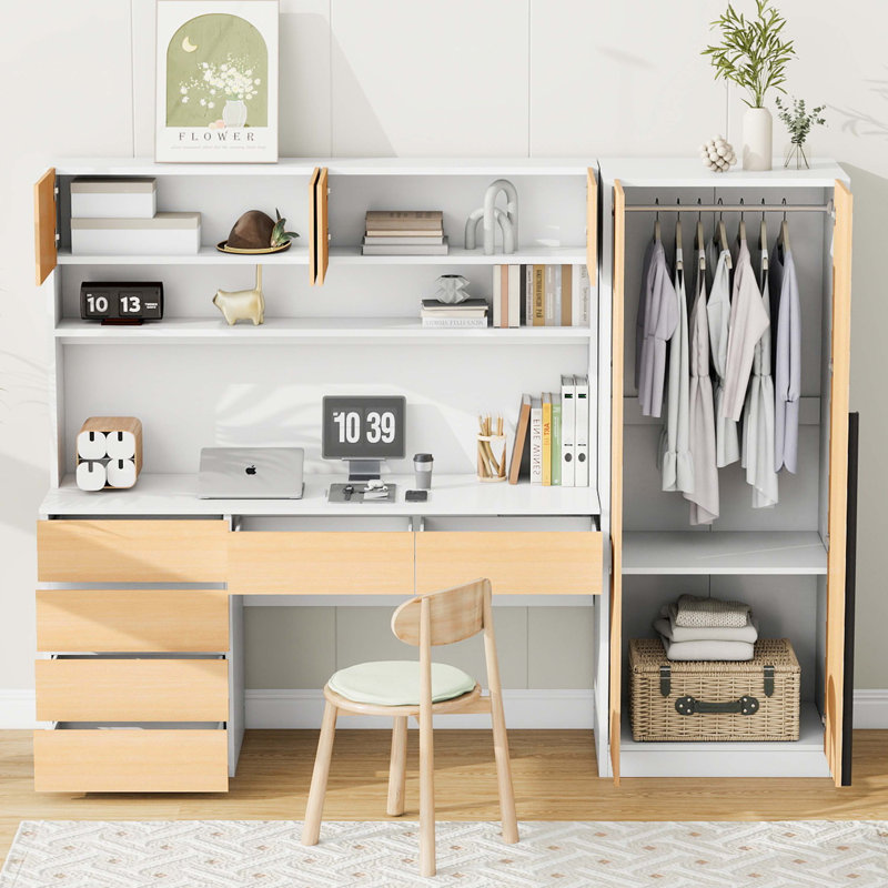 2-Drawer deals Storage Shelf for Bedroom and Closet